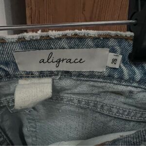 Aligrace vintage reworked Women's High Rise Jeans in Light Blue